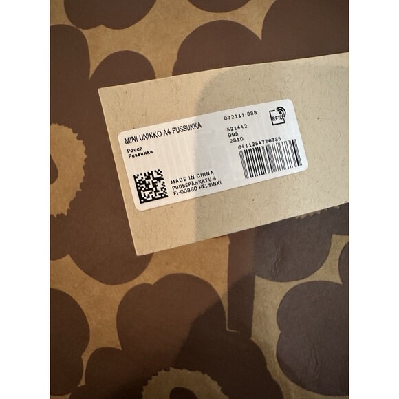 Marimekko Mini Unikko A4 Pussukka Recycled Material NWT - Picture 6 of 11